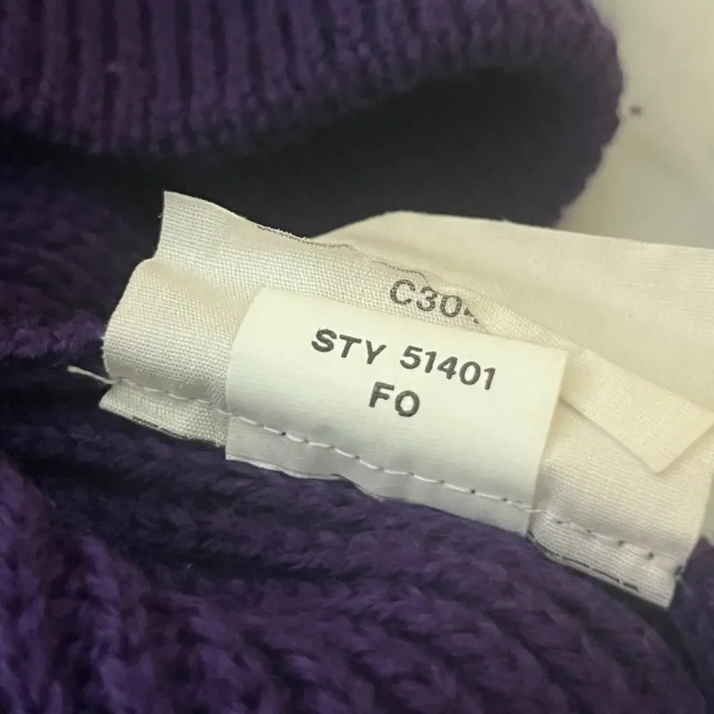 PATAGONIA Sweater Mens L Chamonix Guide 100% Wool Pullover Purple HK VTG 51401